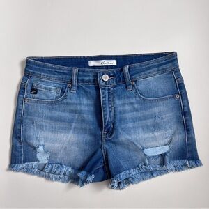 ⭐️SOLD⭐️ Kancan Blue Distressed Cutoff Denim Shorts
